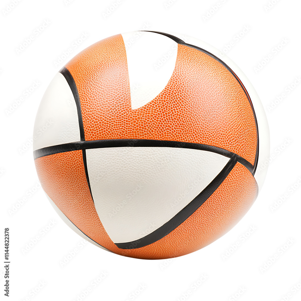 Volleyball ball isolated on white background, full depth of field 