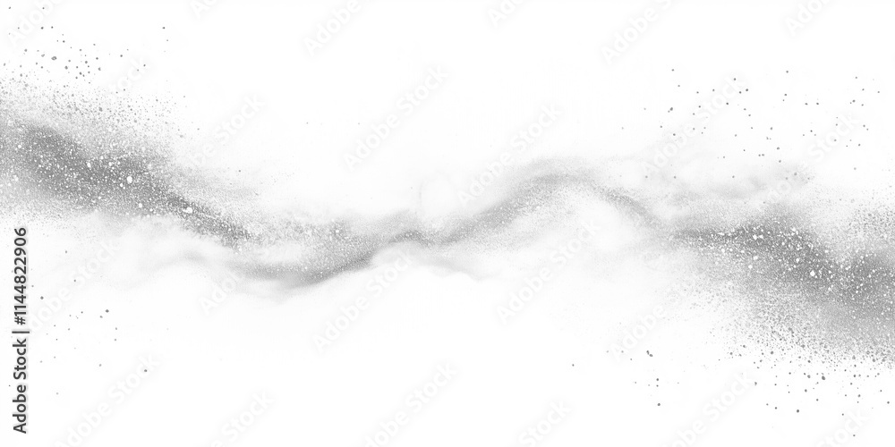 Silver shiny dust wave isolated on white background Silver shiny dust wave isolated on white background