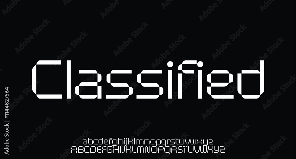 Abstract Modern techno pixel alphabet. Monospaced pixel font. Editable pixel alphabet A to Z
Abstract Modern techno pixel alphabet. Monospaced pixel font. Editable pixel alphabet A to Z