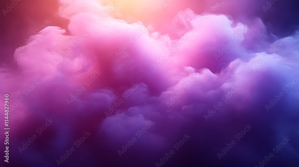 Abstract Pink and Purple Smoke Cloudscape Abstract Pink and Purple Smoke Cloudscape