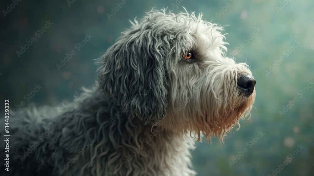 A close up of a dog's face with a blurry background A close up of a dog's face with a blurry background