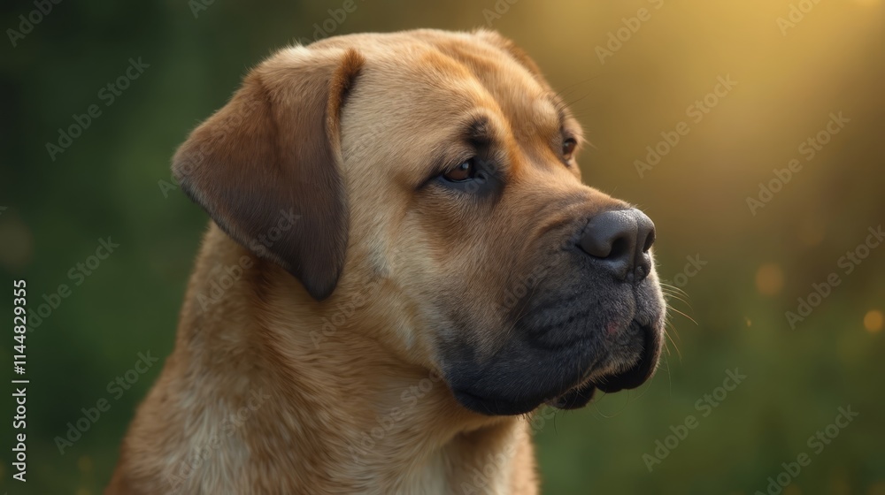 A brown dog sitting in the grass looking at the camera A brown dog sitting in the grass looking at the camera
