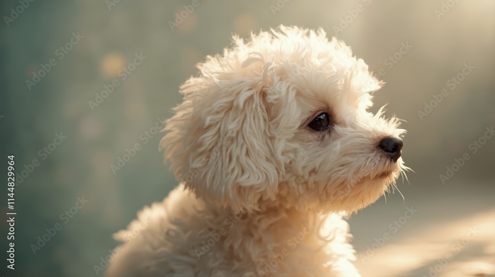 A small white dog sitting on top of a wooden bench A small white dog sitting on top of a wooden bench