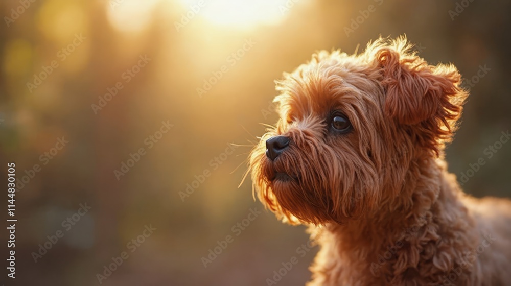A small brown dog sitting in the sun A small brown dog sitting in the sun