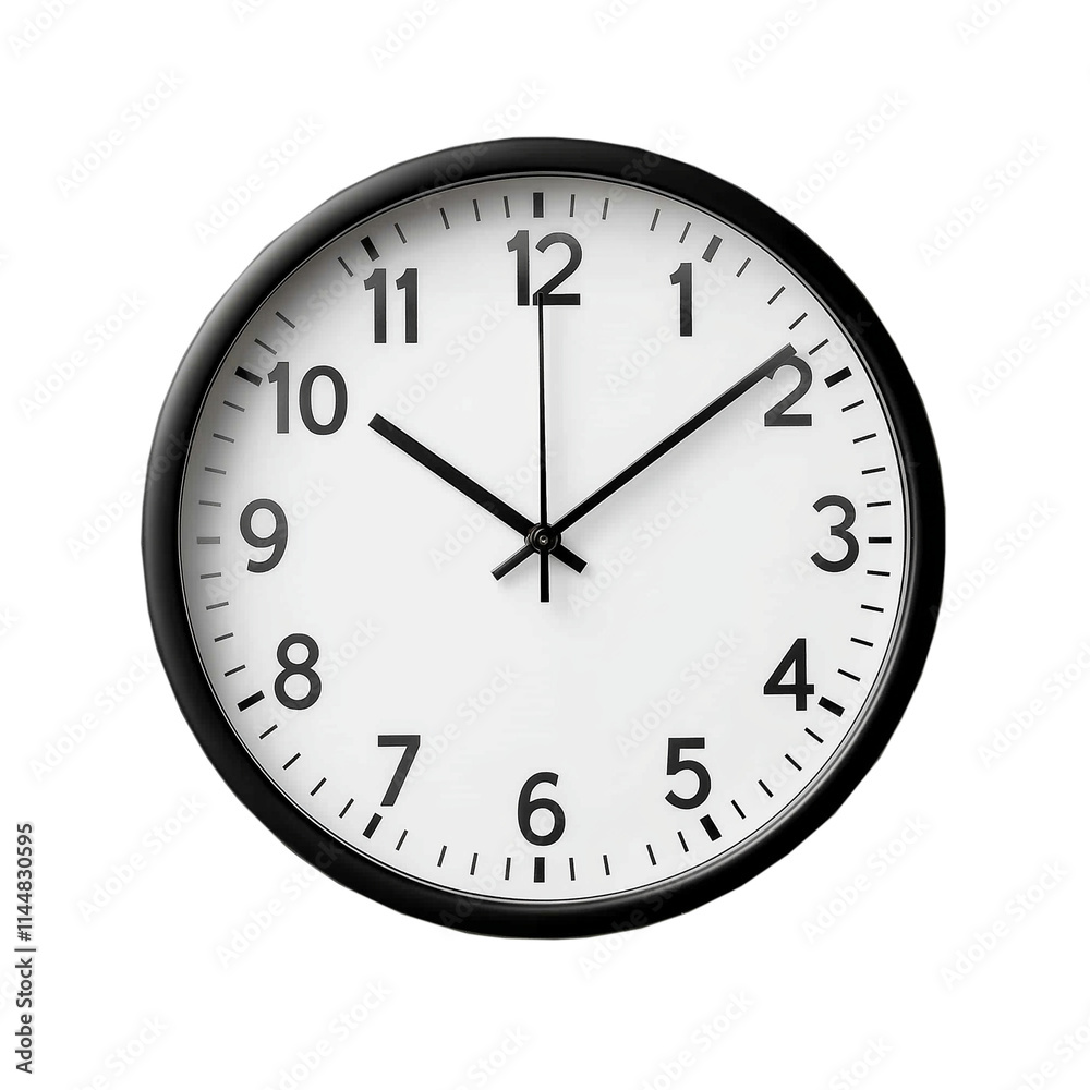 Wall Clock Isolated on White Background Wall Clock Isolated on White Background