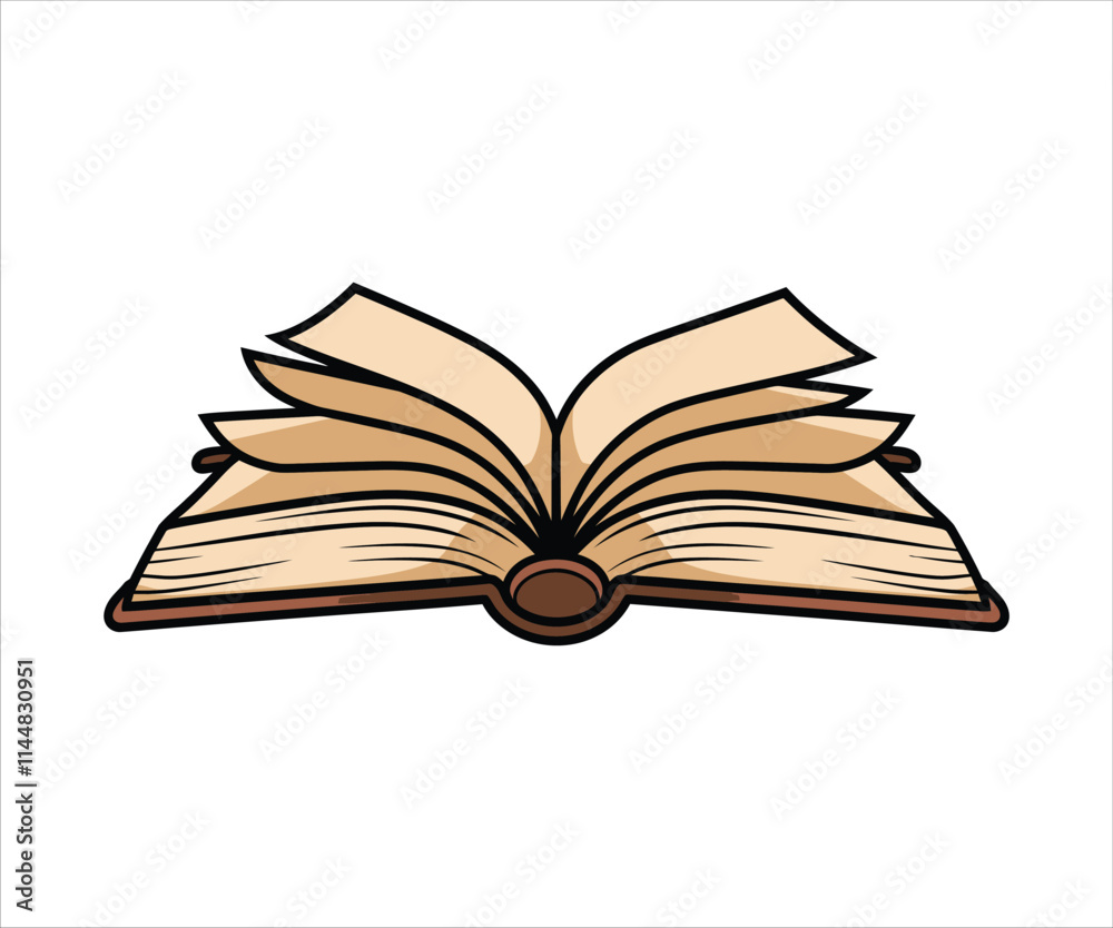 Open Book vector design, logo isolated on white background, vector illustration. Open Book vector design, logo isolated on white background, vector illustration.