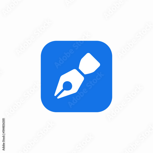 ink pen icon sign vector