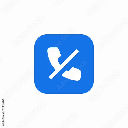 phone call turned off icon sign vector