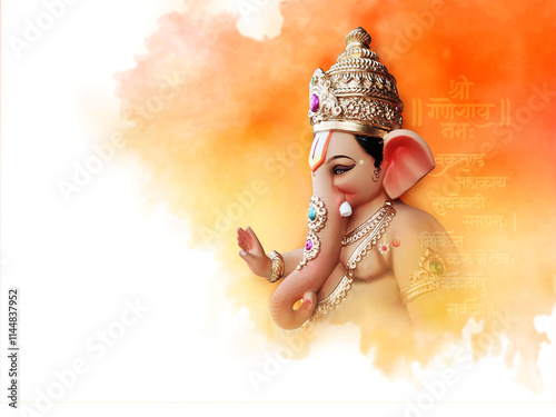 Canvastavla Lord Ganesha, is one of the best-known and most worshiped gods in the Hindu reli