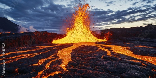 A massive eruption from one of the most vibrant volcanoes offers an exhilarating opportunity for an unforgettable adventure trip, showcasing the volcano s dynamic and awe inspiring nature. photo