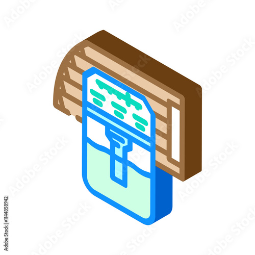 car air freshener accessory isometric icon vector. car air freshener accessory sign. isolated symbol illustration