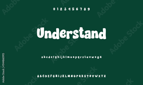 Playful cartoon Font, funky typeface for joyful brings life designs like children's artwork, birthday invitations, playful branding, and carnival typography.