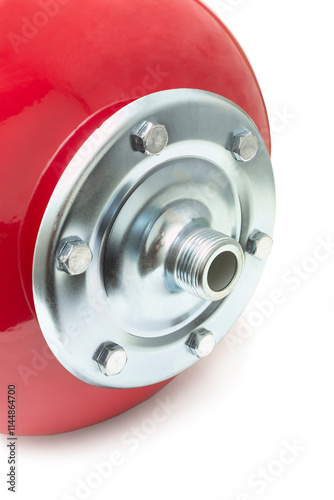 Flange of expansion tank of heating system