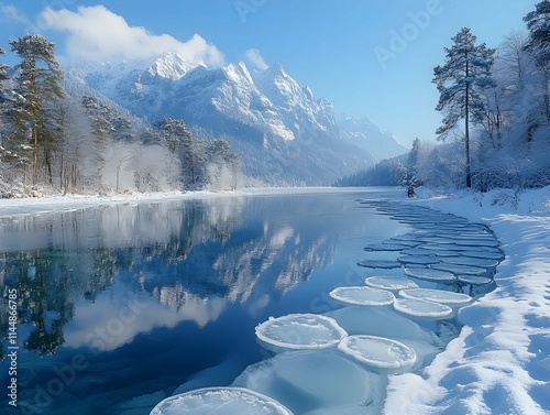 Yellowstone National Park. Winter. photo