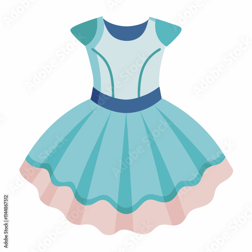 Tulle Dress White background