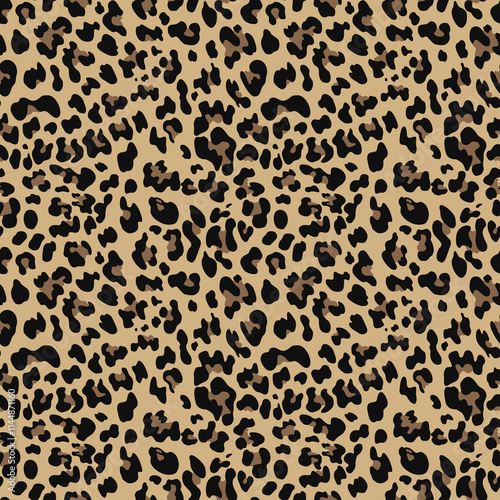 
leopard print seamless pattern, modern fashionable background, stylish design wild cat skin texture