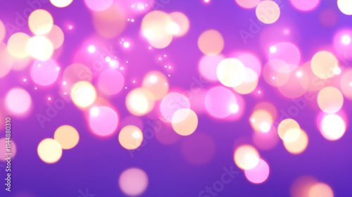 Blurred purple and pink bokeh lights creating a dreamy and vibrant abstract background.