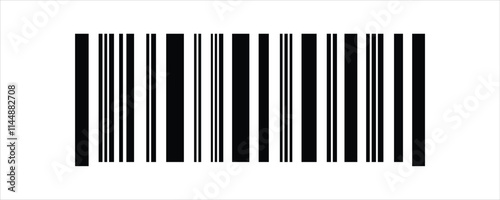 Barcode isolated on white background, Code stripes sticker, Barcode labels, customers qr code, Simple fake bar code, Bar code for web design, Barcode product distribution icon