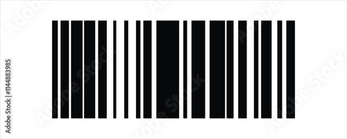 Barcode isolated on white background, Code stripes sticker, Barcode labels, customers qr code, Simple fake bar code, Bar code for web design, Barcode product distribution icon