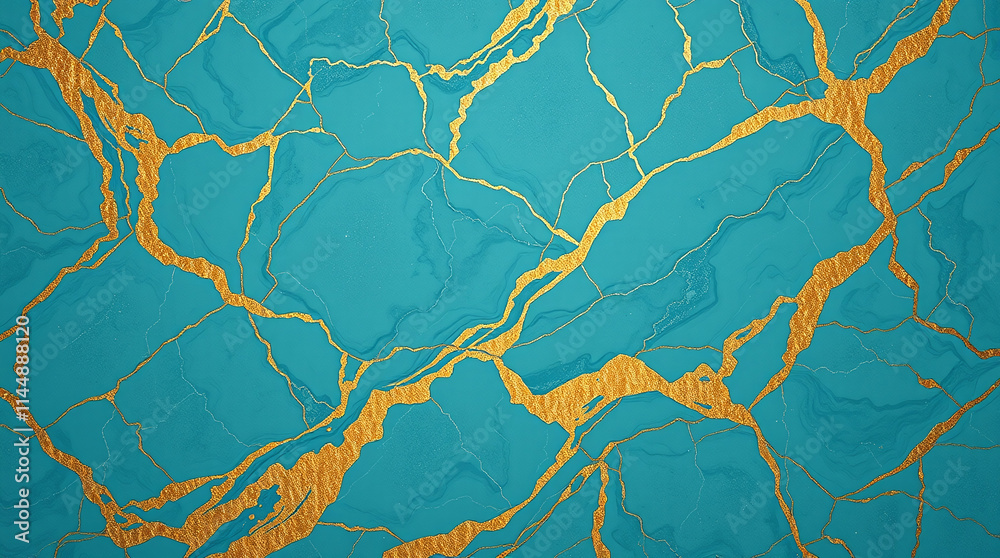Luxurious Abstract Marble Design in Deep Teal and Gold Luxurious Abstract Marble Design in Deep Teal and Gold