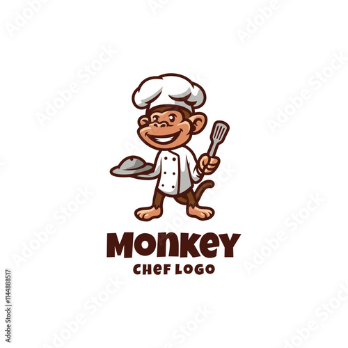 Monkey Chef Mascot Logo Template