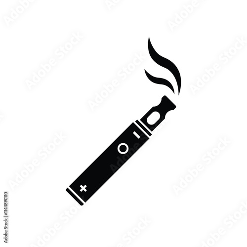 Electronic cigarette icon. Vape device. E-cigarette vector icon. Electronic cigarette sign vector illustration