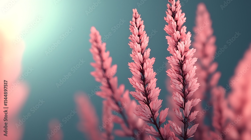 Delicate Pink Wildflowers in Soft Light Delicate Pink Wildflowers in Soft Light