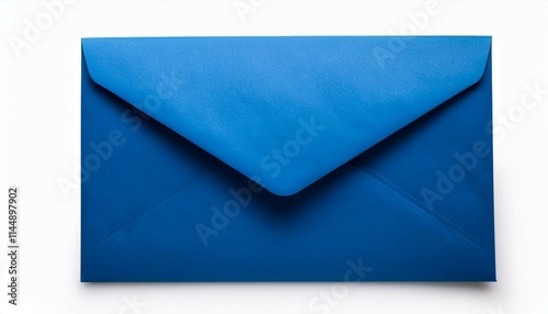 blue envelope isolated on white