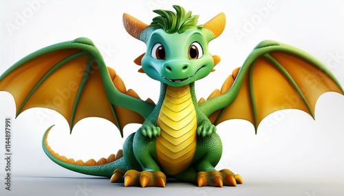funny dragon cartoon