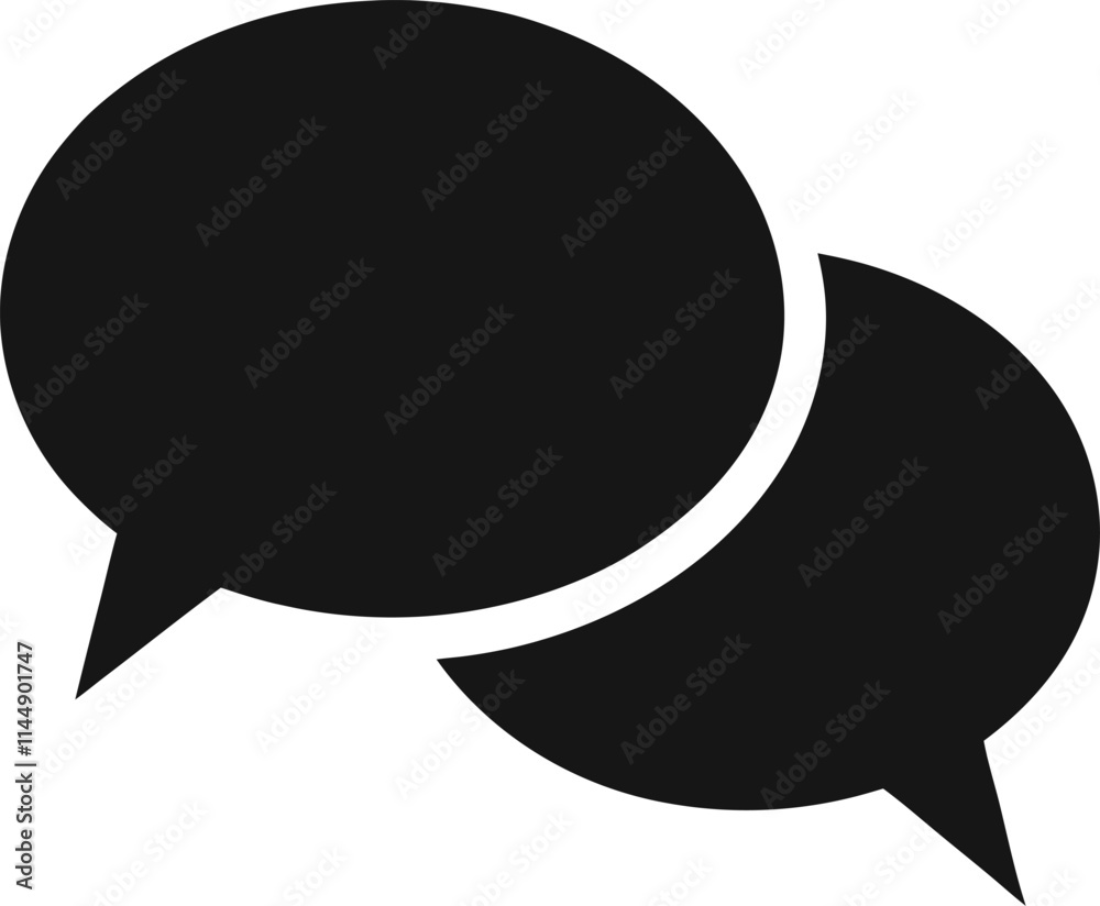 Simple Speech Bubbles Vector Illustration Design Simple Speech Bubbles Vector Illustration Design
