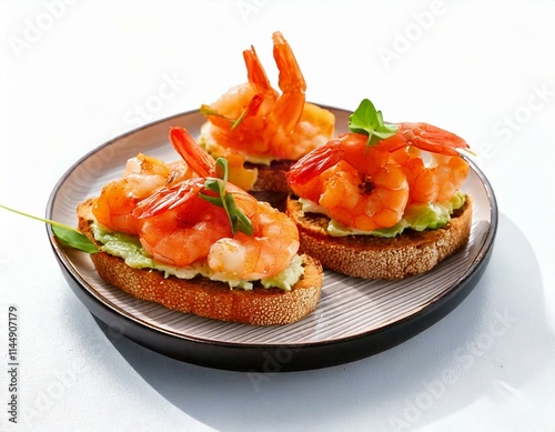 Toast aux crevettes