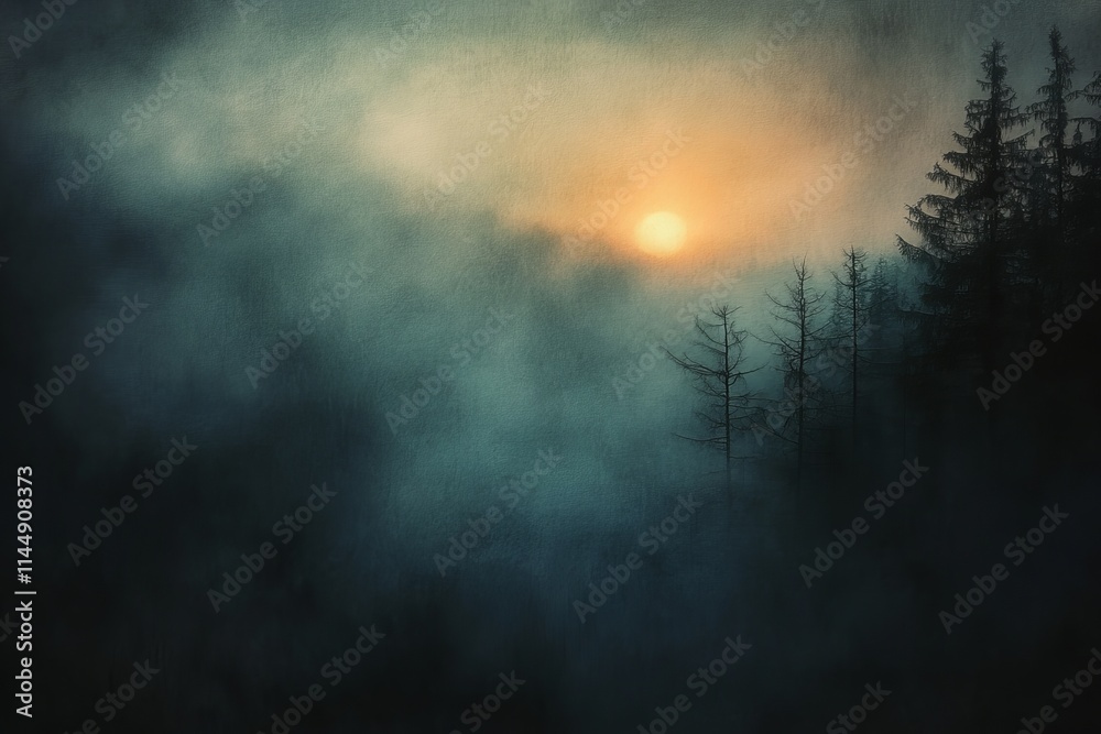 Veils of dusk descending, softening the world and wrapping everything in the mystery of the evening's embrace Veils of dusk descending, softening the world and wrapping everything in the mystery of the evening's embrace