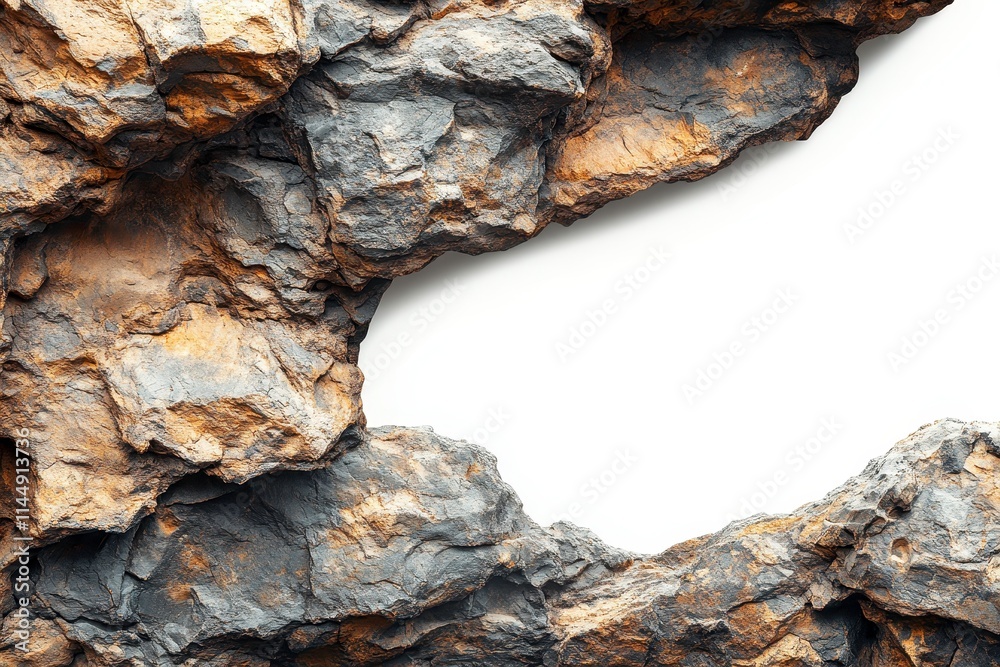 Ancient Rock Texture with White Background for Text Space Ancient Rock Texture with White Background for Text Space