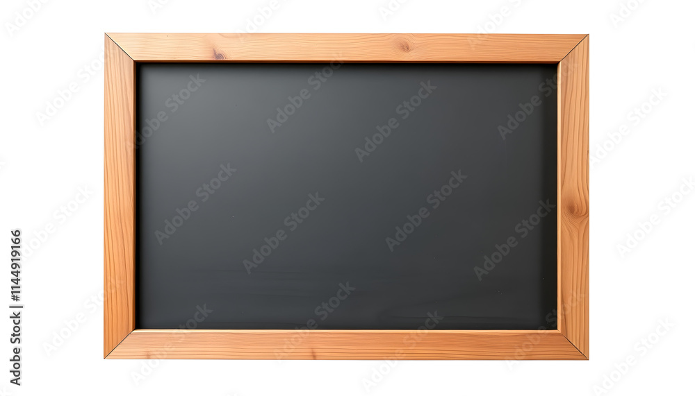 blank blackboard in wooden frame isolated on transparent or white background, collage style blank blackboard in wooden frame isolated on transparent or white background, collage style
