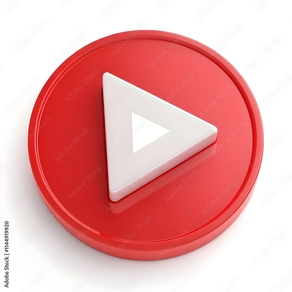 play button isolated on white play button isolated on white