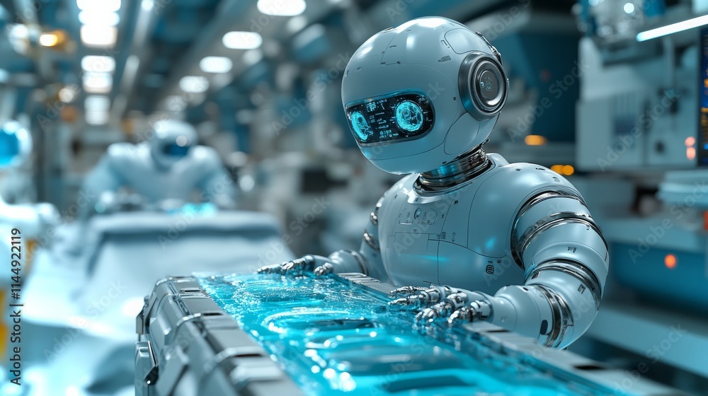 Robotic systems enhancing efficiency in a high-tech production environment Robotic systems enhancing efficiency in a high-tech production environment