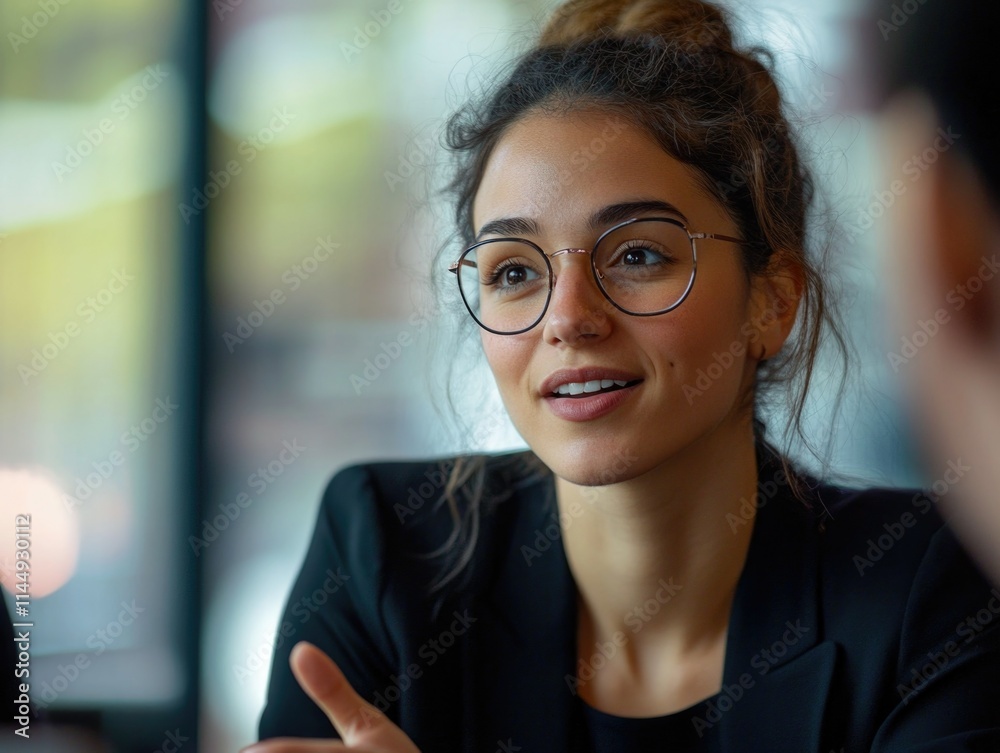 Professional Businesswoman in Conversation Professional Businesswoman in Conversation