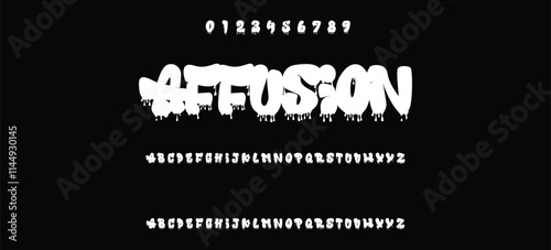 Urban typography street art graffiti slogan print with spray splash effect for graphic tee t shirt or sweatshirt - Vector