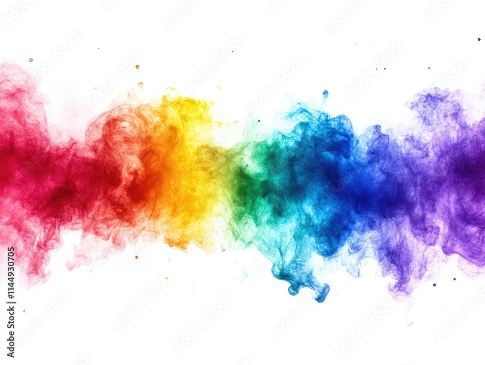 Colorful Cloud of Smoke Explosion Colorful Cloud of Smoke Explosion