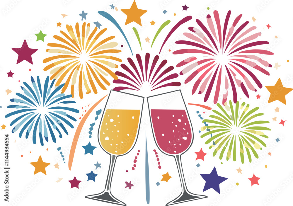 Obraz premium background with champagne