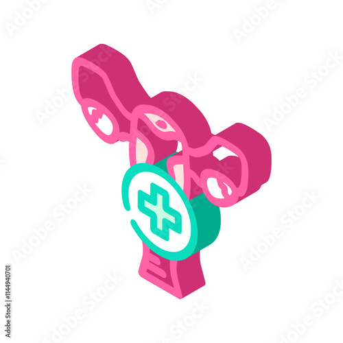 sexual health woman disease isometric icon vector. sexual health woman disease sign. isolated symbol illustration