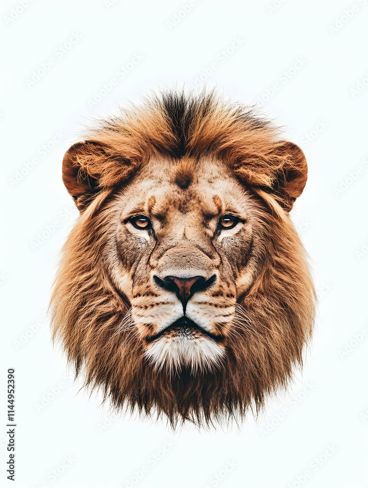 Majestic Lion Portrait, African Savanna Background, Wildlife Photography, Logo Design. Majestic Lion Portrait, African Savanna Background, Wildlife Photography, Logo Design.