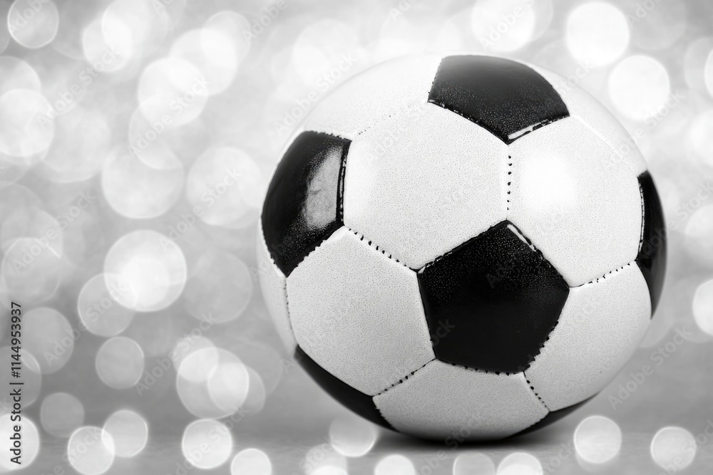 Naklejka premium Soccer Ball on Table