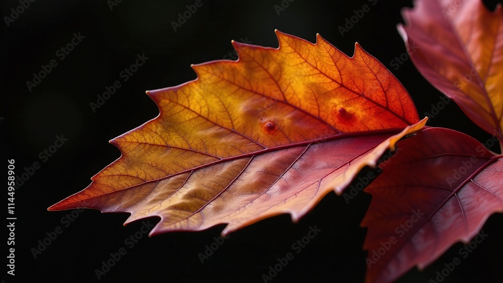Autumn leaves golden yellow leaf deep red leaf Autumn leaves golden yellow leaf deep red leaf
