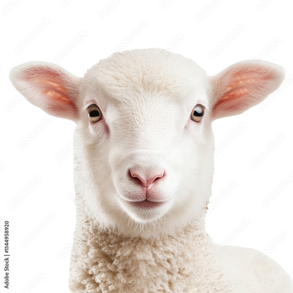 Lamb isolated on white background livestock farming agriculture wool meat Easter religious symbol innocence purity gentle cute adorable animal portrait farm animals sheep baby sheep newborn lamb Lamb isolated on white background livestock farming agriculture wool meat Easter religious symbol innocence purity gentle cute adorable animal portrait farm animals sheep baby sheep newborn lamb