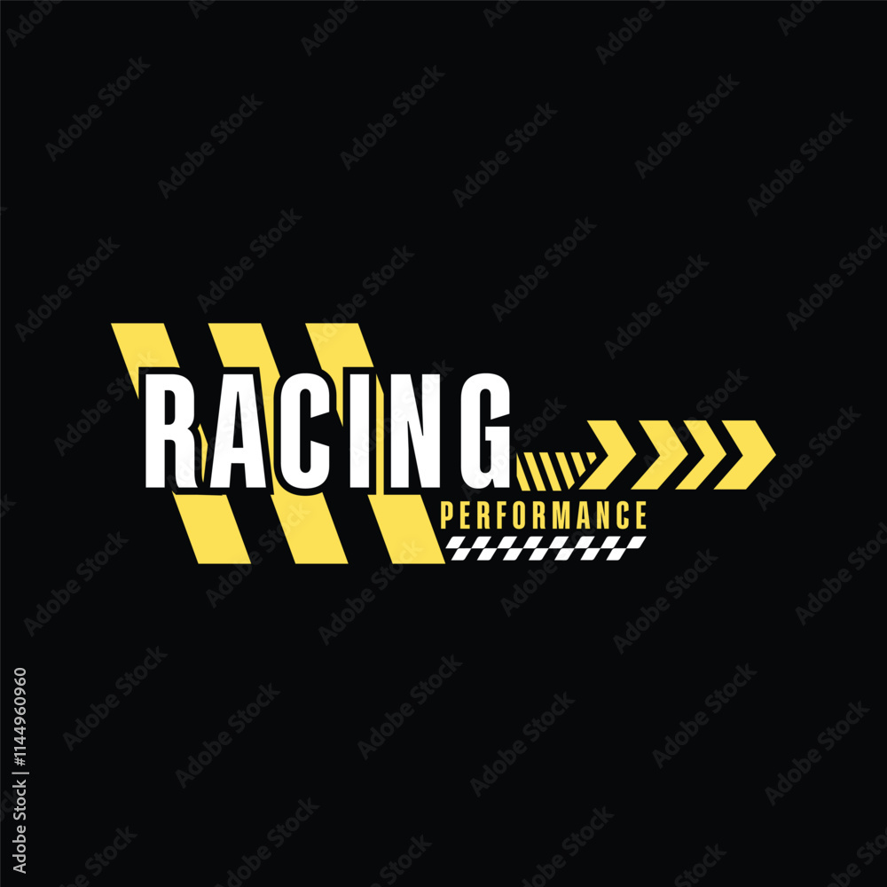 Racing performance sticker template vector Racing performance sticker template vector