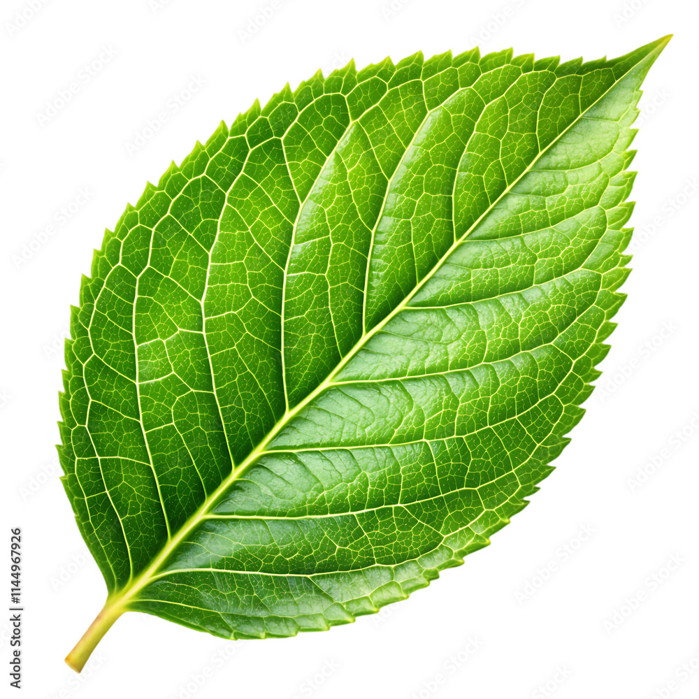 Obraz premium green leaf isolated on white