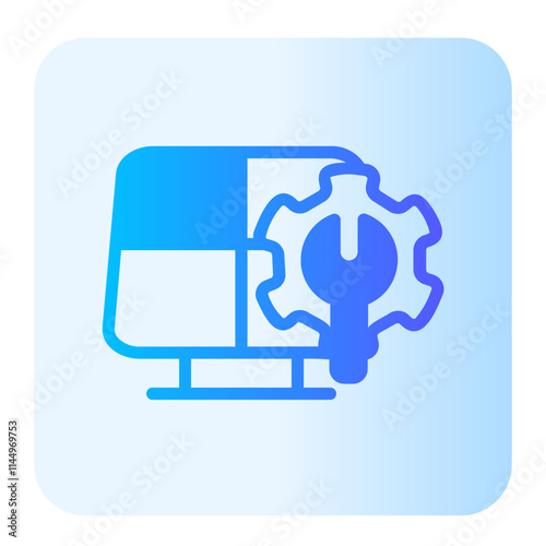 solar cell gradient icon