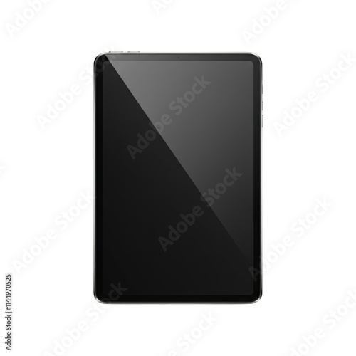 Sleek Black Tablet on Dark Background