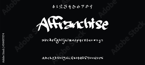 Cool street art font dynamic graffiti font for modern bold marker logo, spirited expressive headline, youth urban vibe. Art typographic design. Vector typeset